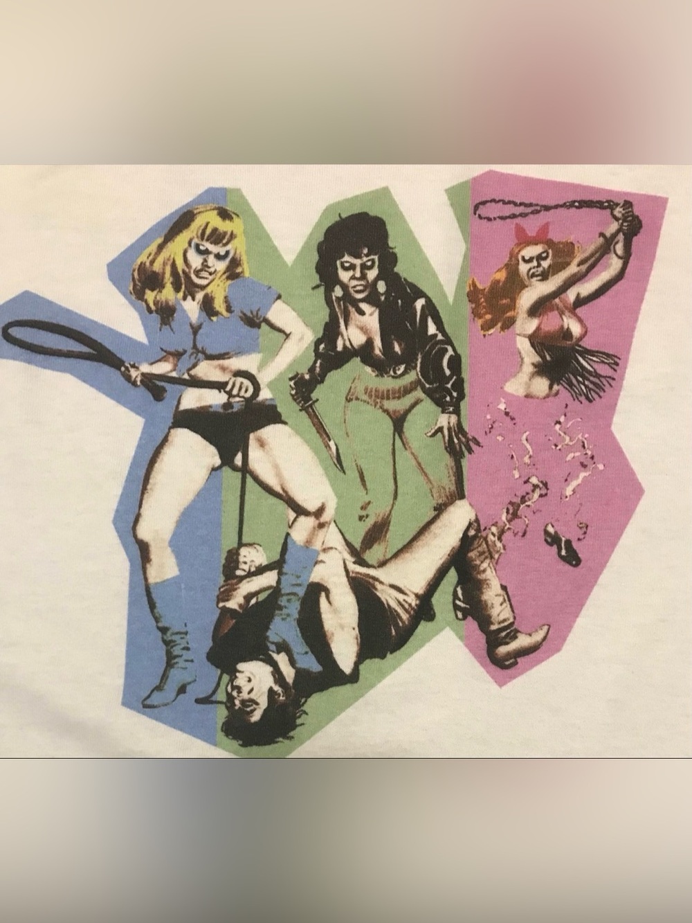 Powersnuff Girls punk art street wear white size XL  Unisex T-shirt